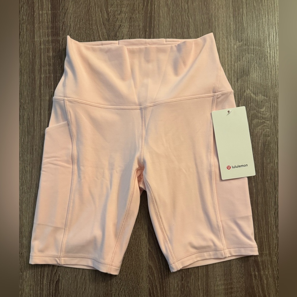 Lululemon Align High-Rise Short 8",w/pockets. Size 6. Strawberry Milkshake.Pink. - Picture 15 of 16